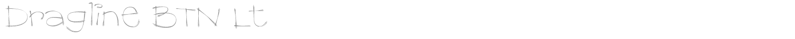 Dragline BTN Lt font preview